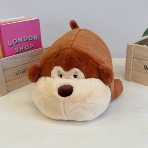 Lying Monkey Stuffed Animal - kids Stuffie - pillow pet